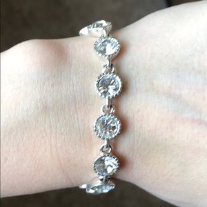 Silver Crystal Bracelet